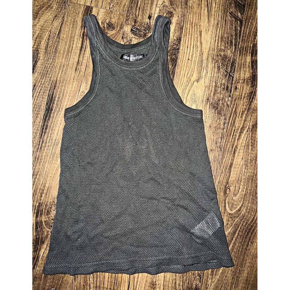 Urban Outfitters Women's Gray Mesh Racerback Scoop Neck Tank Top Size S